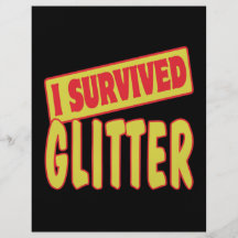 I SURVIVED GLITTER FLYERS