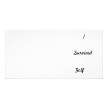 I survived Golf! Customized Photo Card
