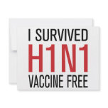 I Survived H1N1 Vaccine Free invitations