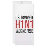 I Survived H1N1 Vaccine Free rack cards
