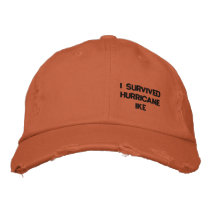 I  SURVIVED HURRICANE IKE CAP EMBROIDERED BASEBALL CAPS