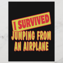 I SURVIVED JUMPING FROM AN AIRPLANE FLYER DESIGN