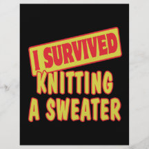 I SURVIVED KNITTING A SWEATER FLYERS