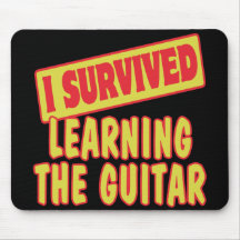 I SURVIVED LEARNING THE GUITAR MOUSE MAT
