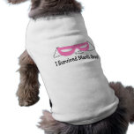 I Survived Mardi Gras Pink Mask Doggie Tshirt