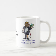 I survived my bachelor party coffee mugs
