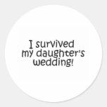 I Survived My Daughter's Wedding Stickers