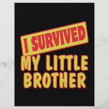 I SURVIVED MY LITTLE BROTHER FULL COLOUR FLYER