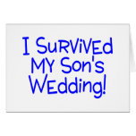 I Survived My Sons Wedding Blue Cards