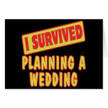 I SURVIVED PLANNING A WEDDING CARDS