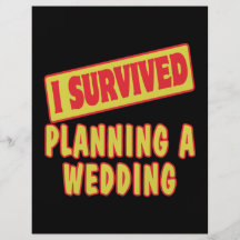 I SURVIVED PLANNING A WEDDING PERSONALIZED FLYER