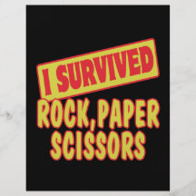 I SURVIVED ROCK PAPER SCISSORS FULL COLOR FLYER