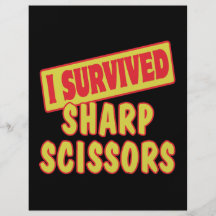 I SURVIVED SHARP SCISSORS FLYERS
