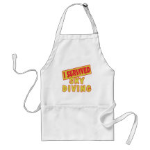 I SURVIVED SKYDIVING APRONS
