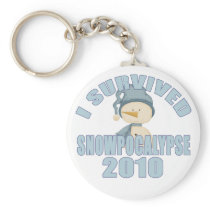 I Survived Snowpocalypse 2010 Key Chains