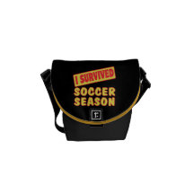 I SURVIVED SOCCER SEASON COMMUTER BAG