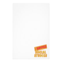 I SURVIVED SOCIAL STUDIES CUSTOM STATIONERY