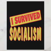 I SURVIVED SOCIALISM CUSTOM FLYER