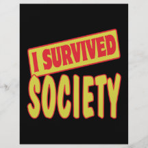 I SURVIVED SOCIETY PERSONALISED FLYER