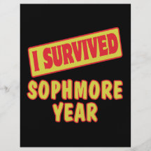 I SURVIVED SOPHMORE YEAR FLYER