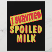 I SURVIVED SPOILED MILK PERSONALIZED FLYER