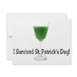 I Survived St Patricks Day invitations