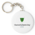 I Survived St Patricks Day Keychains