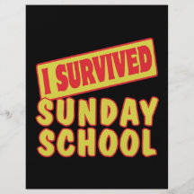 I SURVIVED SUNDAY SCHOOL FULL COLOUR FLYER