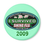 I Survived Swine Flu T shirts, Buttons, Travel Mug magnets