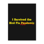 I Survived The Bird Flu Pandemic Hoax postcards