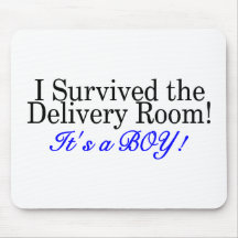 I Survived The Delivery Room Its A Boy Mousemat