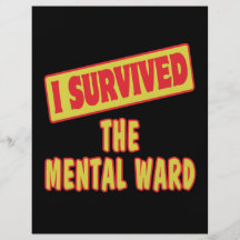I SURVIVED THE MENTAL WARD PERSONALISED FLYER