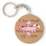 I survived the nursing class of 2009 keychains