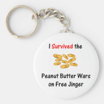 I Survived the Peanut Butter Wars at Free Jinger Keychain