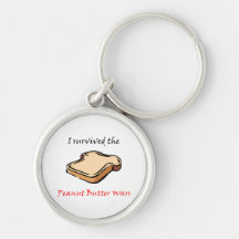 I survived the Peanut Butter Wars Keychain