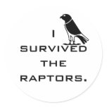 I survived the raptors stickers
