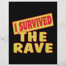I SURVIVED THE RAVE FLYER