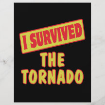 I SURVIVED THE TORNADO PERSONALIZED FLYER