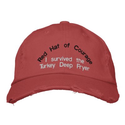 I survived the Turkey Deep Fryer Embroidered Baseball Caps I survived the Turkey Deep Fryer Embroidered Baseball Caps