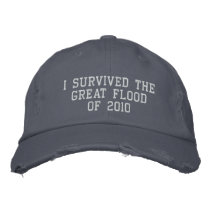 I Survived theGreat Flood  of 2010 Baseball Cap