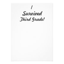 I survived Third Grade! Invitation
