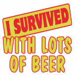 I SURVIVED WITH LOTS OF BEER PHOTO SCULPTURES
