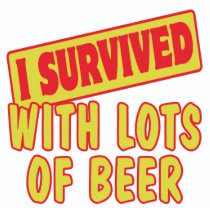 I SURVIVED WITH LOTS OF BEER PHOTO SCULPTURES