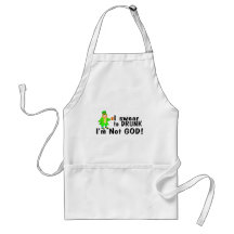 I Swear To Drunk Im Not God (Irish) Aprons