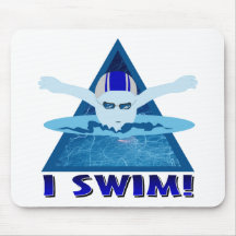 I Swim Mouse Pads