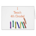 I Teach 4th Grade! cards