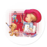" I Teach Children With Autism" Round Sticker