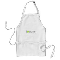 I Teach Music Green Apple Apron