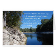 I thank you Good for this amazing day; Greeting Cards