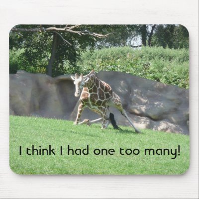 I think I had one too many! Mouse Pad by bkang22